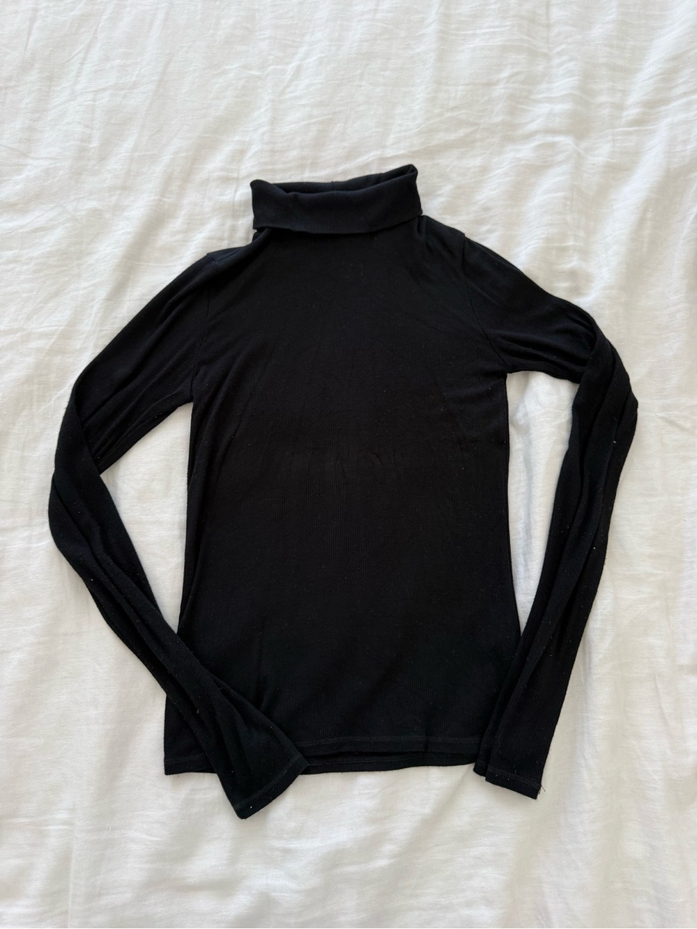 Joah Brown Ribbed Black Turtleneck